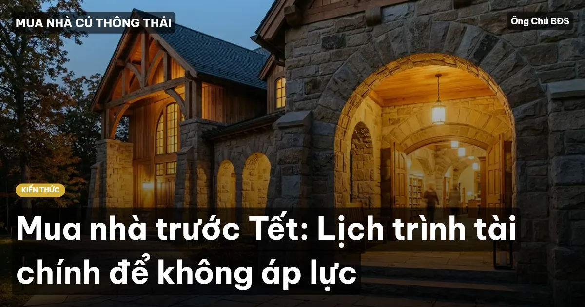 Mua nhà trước Tết: Lịch trình tài chính để không áp lực