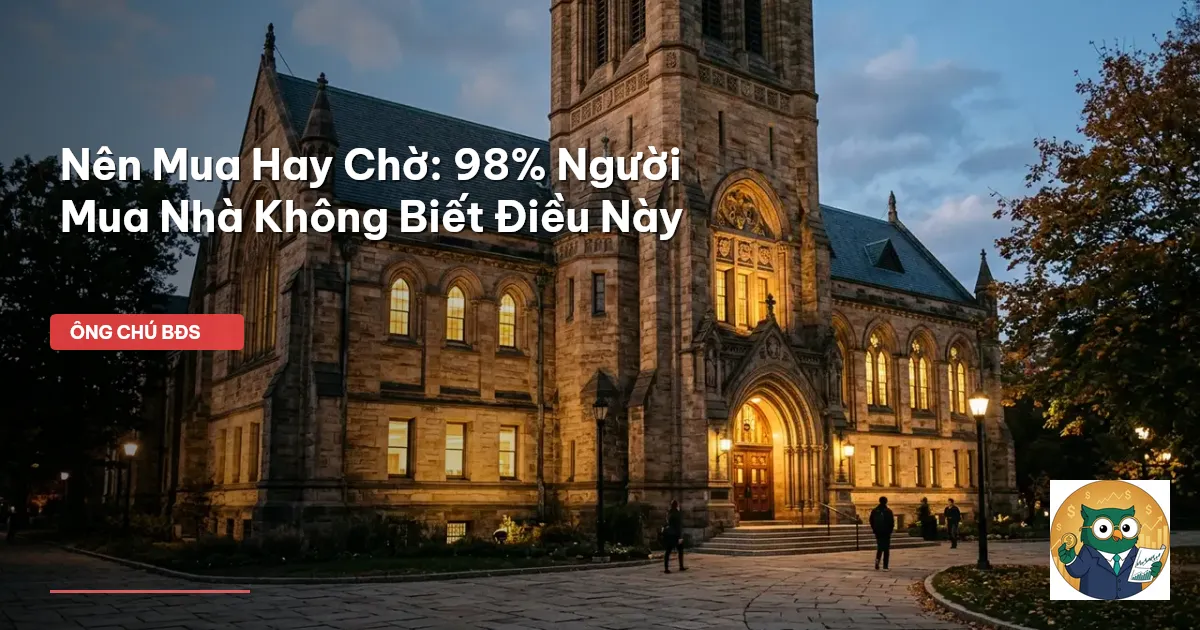 nên mua nhà hay chờ