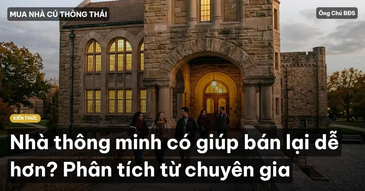 Nhà thông minh có giúp bán lại dễ hơn? Phân tích từ chuyên gia