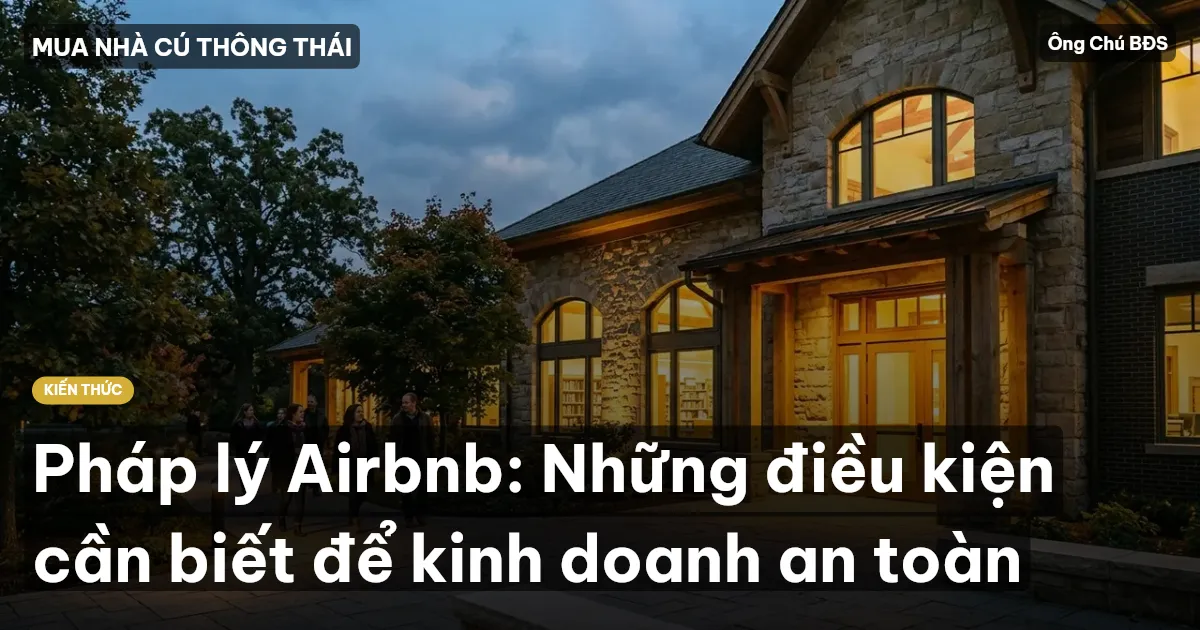 Pháp lý Airbnb: Những điều kiện cần biết để kinh doanh an toàn