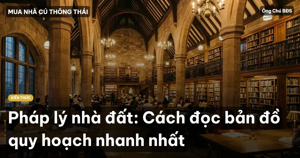 Pháp lý nhà đất: Cách đọc bản đồ quy hoạch nhanh nhất