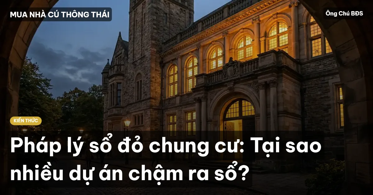 Pháp lý sổ đỏ chung cư: Tại sao nhiều dự án chậm ra sổ?