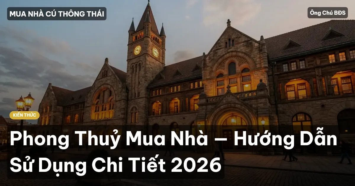 Phong Thuỷ Mua Nhà — Hướng Dẫn Sử Dụng Chi Tiết 2026