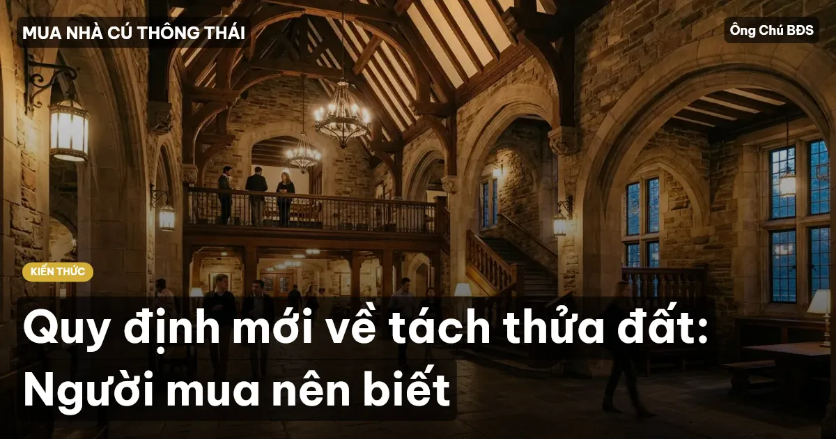 Quy định mới về tách thửa đất: Người mua nên biết