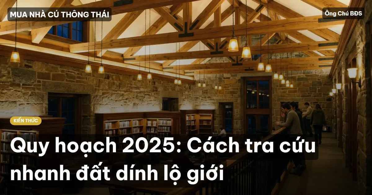 Quy hoạch 2025: Cách tra cứu nhanh đất dính lộ giới