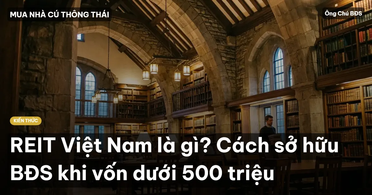 REIT Việt Nam là gì? Cách sở hữu BĐS khi vốn dưới 500 triệu