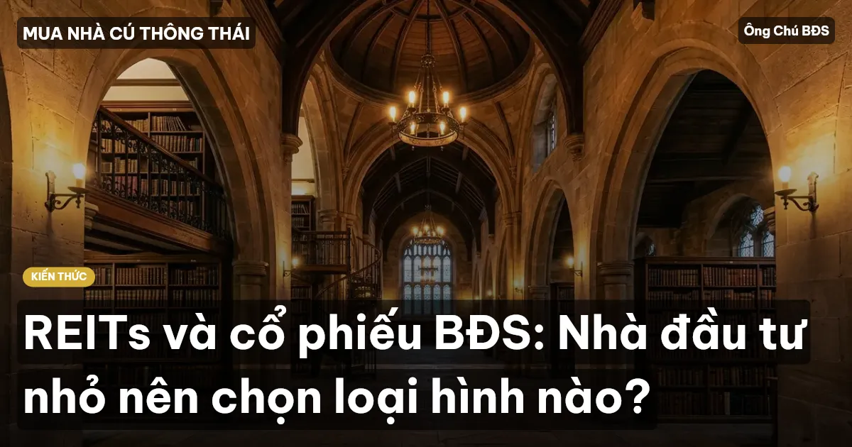 REITs và cổ phiếu BĐS: Nhà đầu tư nhỏ nên chọn loại hình nào?