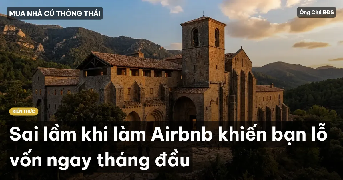 Sai lầm khi làm Airbnb khiến bạn lỗ vốn ngay tháng đầu