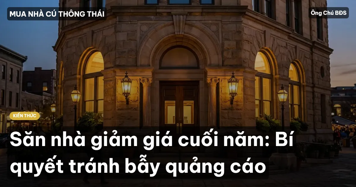 Săn nhà giảm giá cuối năm: Bí quyết tránh bẫy quảng cáo