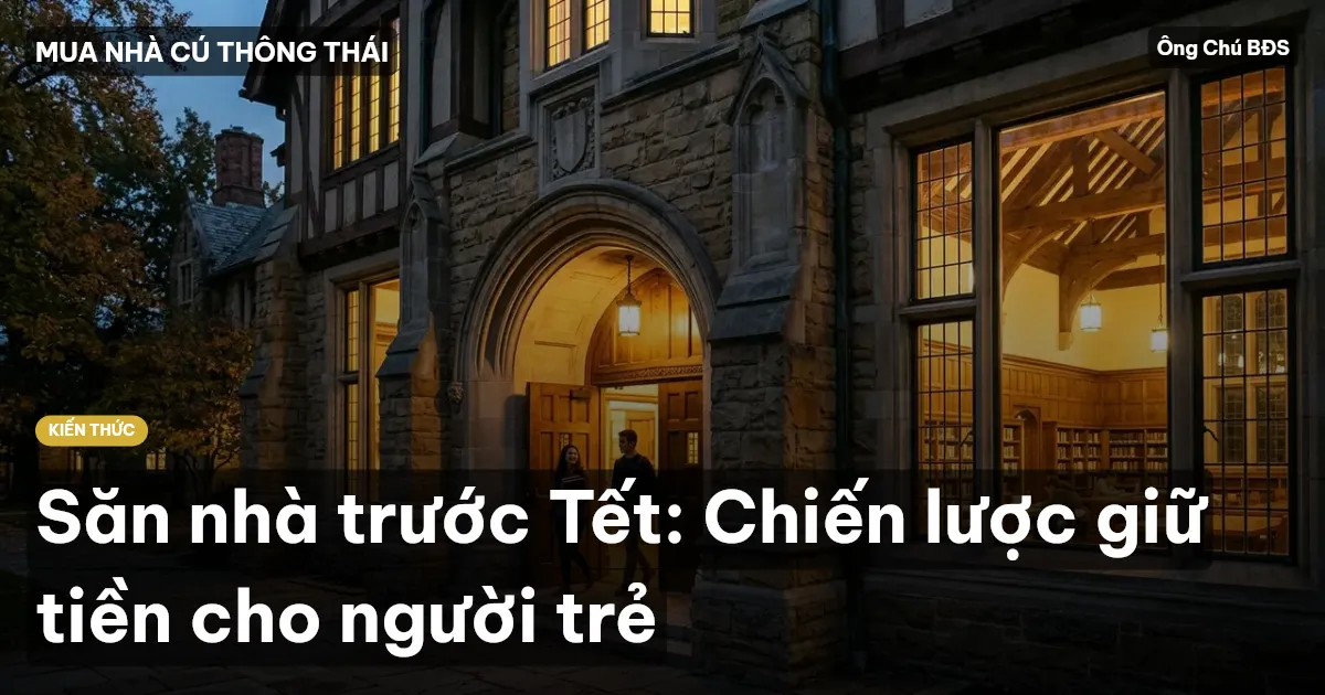 Săn nhà trước Tết: Chiến lược giữ tiền cho người trẻ