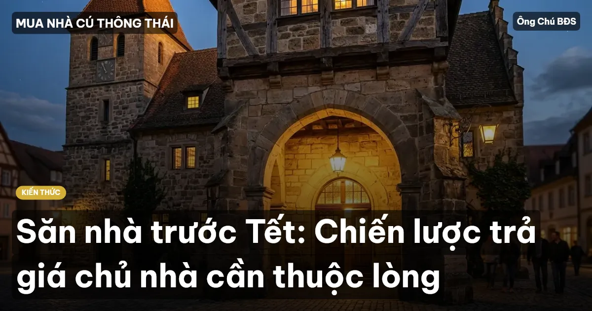 Săn nhà trước Tết: Chiến lược trả giá chủ nhà cần thuộc lòng