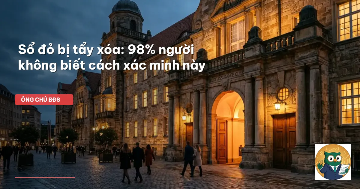 sổ đỏ bị tẩy xóa
