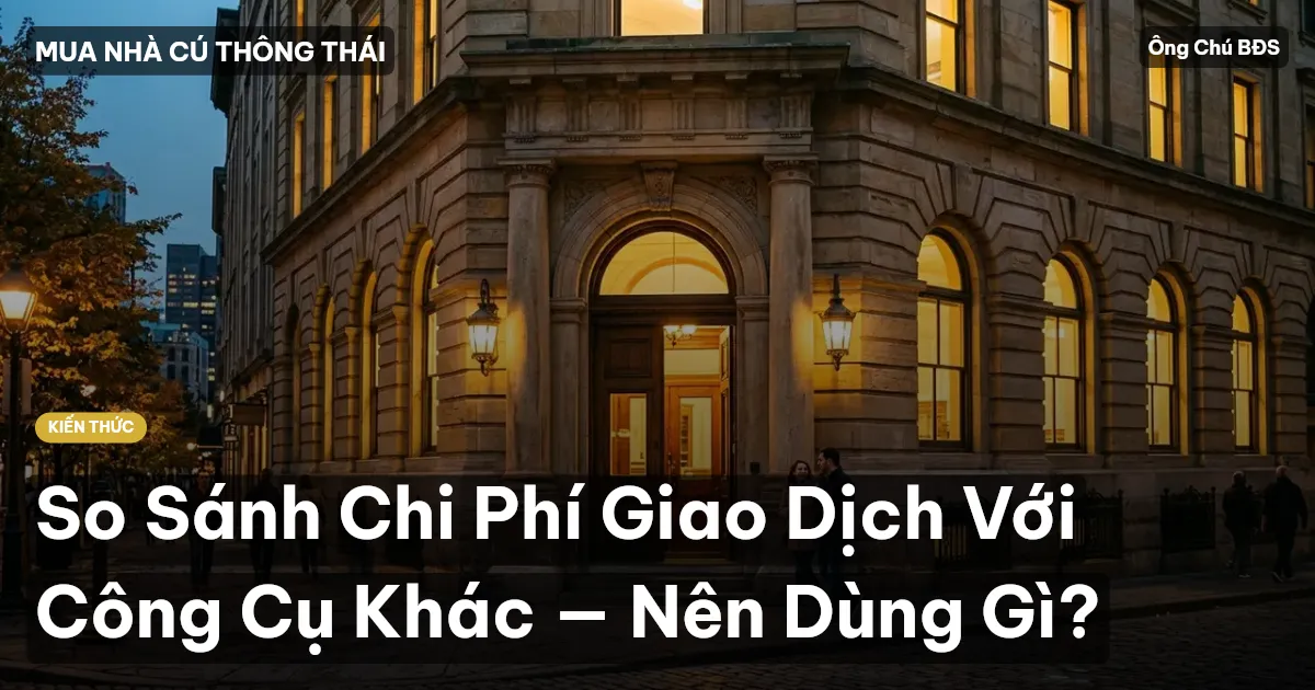 So Sánh Chi Phí Giao Dịch Với Công Cụ Khác — Nên Dùng Gì?