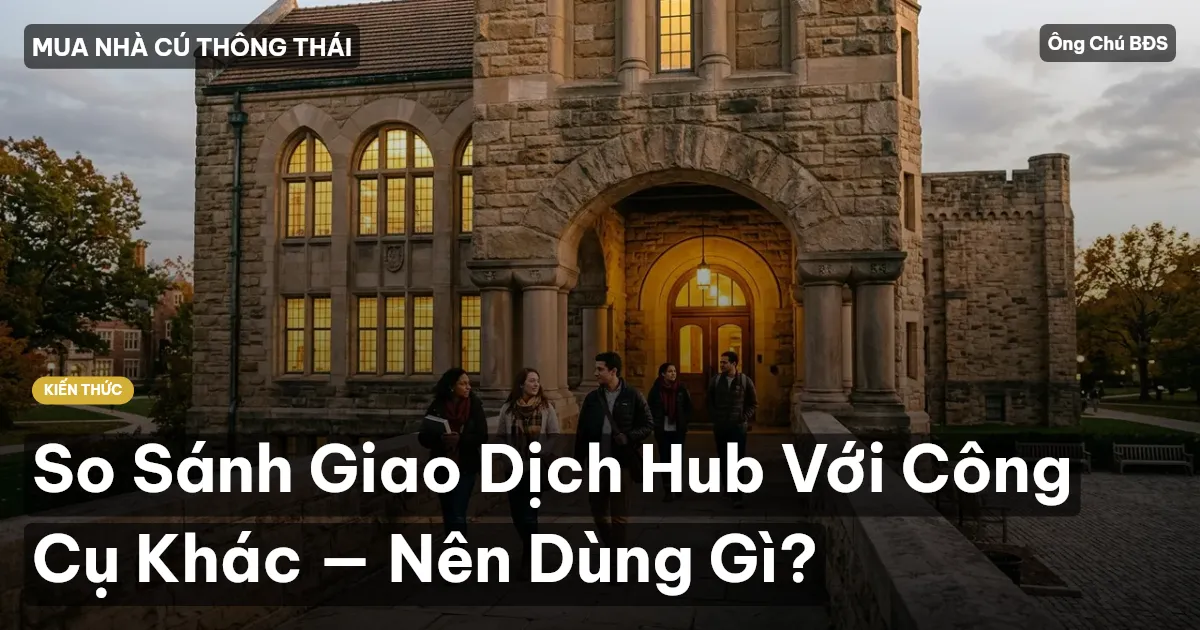 So Sánh Giao Dịch Hub Với Công Cụ Khác — Nên Dùng Gì?