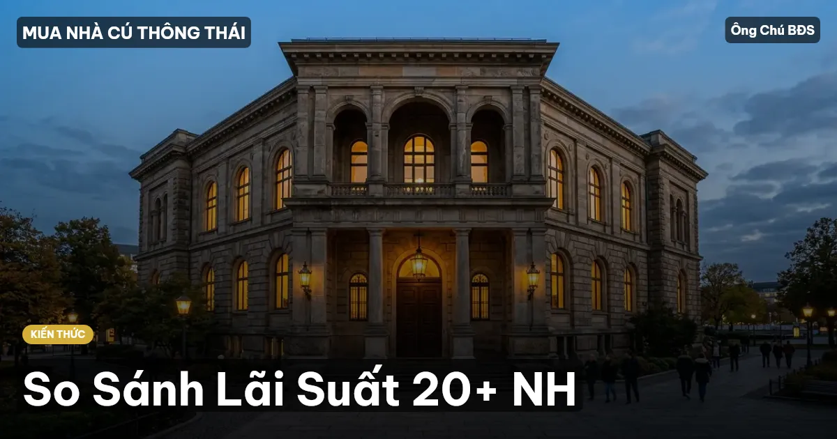 So Sánh Lãi Suất 20+ NH