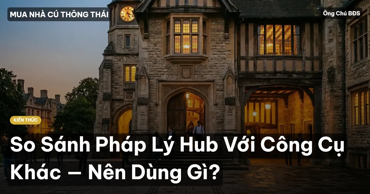 So Sánh Pháp Lý Hub Với Công Cụ Khác — Nên Dùng Gì?