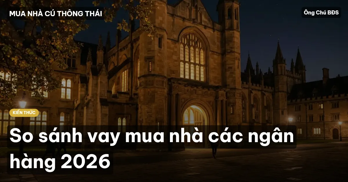 So sánh vay mua nhà các ngân hàng 2026