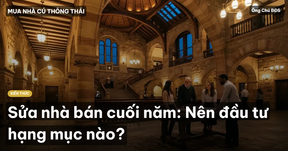 Sửa nhà bán cuối năm: Nên đầu tư hạng mục nào?