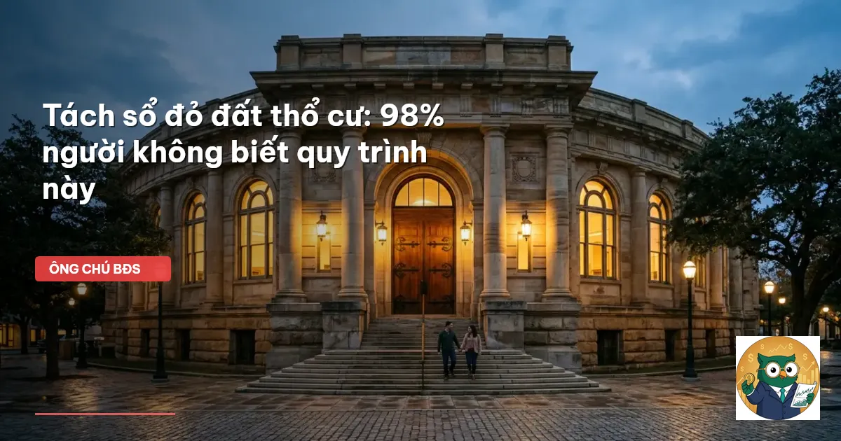 tách sổ đỏ
