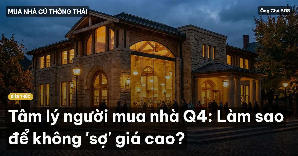 Tâm lý người mua nhà Q4: Làm sao để không 'sợ' giá cao?