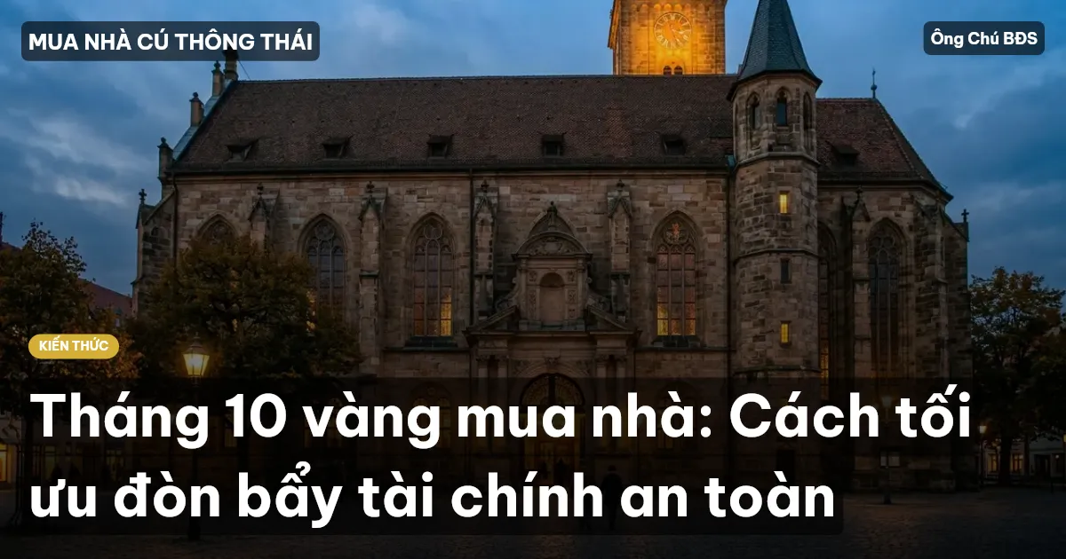Tháng 10 vàng mua nhà: Cách tối ưu đòn bẩy tài chính an toàn