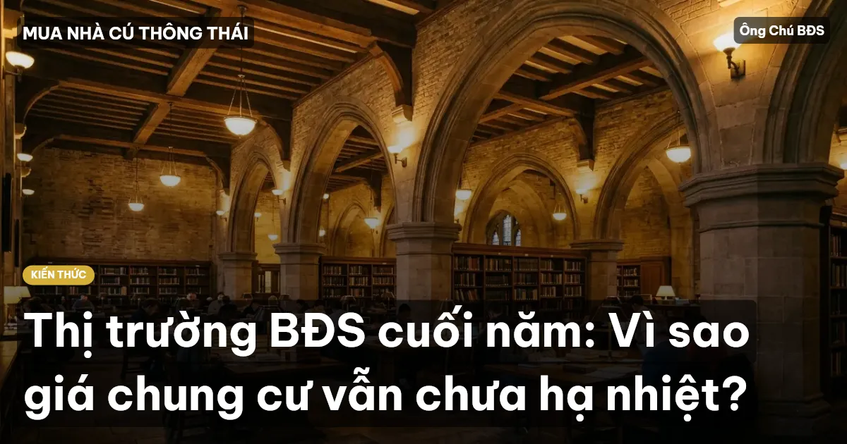 Thị trường BĐS cuối năm: Vì sao giá chung cư vẫn chưa hạ nhiệt?