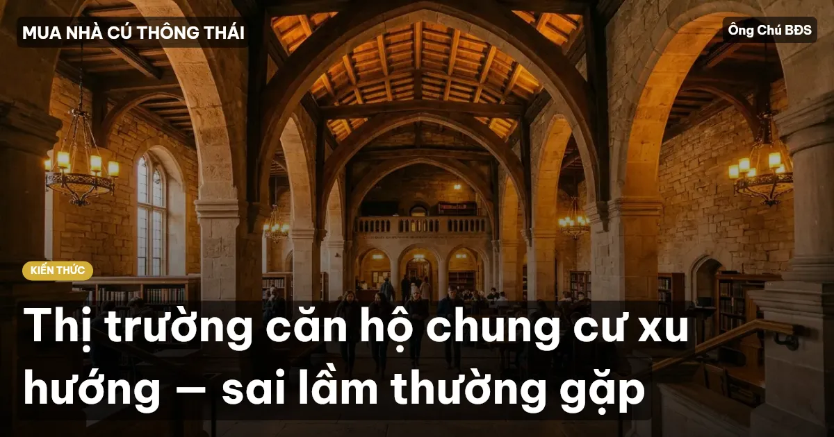 Thị trường căn hộ chung cư xu hướng — sai lầm thường gặp