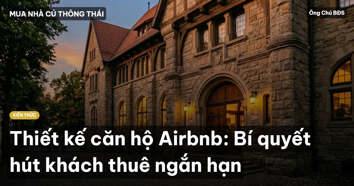 Thiết kế căn hộ Airbnb: Bí quyết hút khách thuê ngắn hạn
