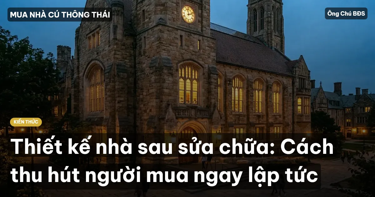 Thiết kế nhà sau sửa chữa: Cách thu hút người mua ngay lập tức
