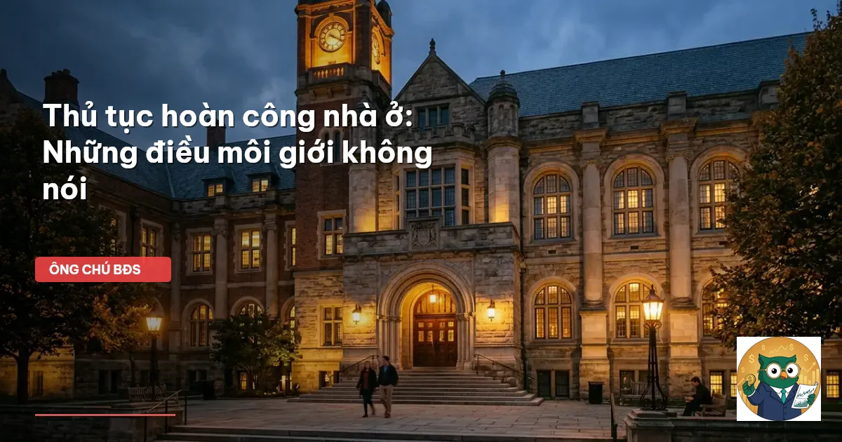 thủ tục hoàn công