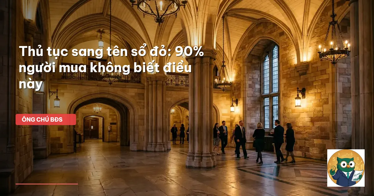 thủ tục sang tên sổ đỏ