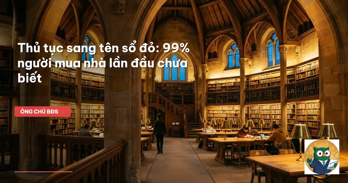 thủ tục sang tên sổ đỏ