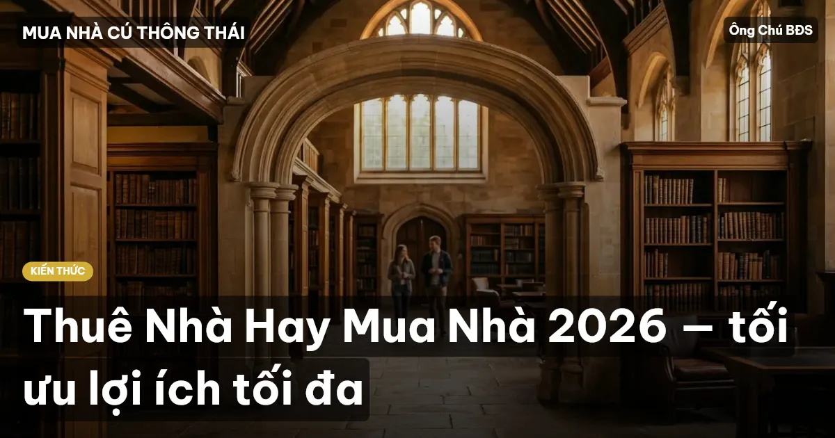 Thuê Nhà Hay Mua Nhà 2026 — tối ưu lợi ích tối đa