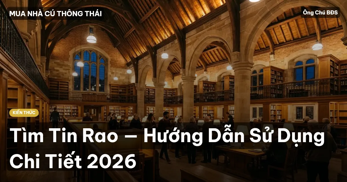 Tìm Tin Rao — Hướng Dẫn Sử Dụng Chi Tiết 2026