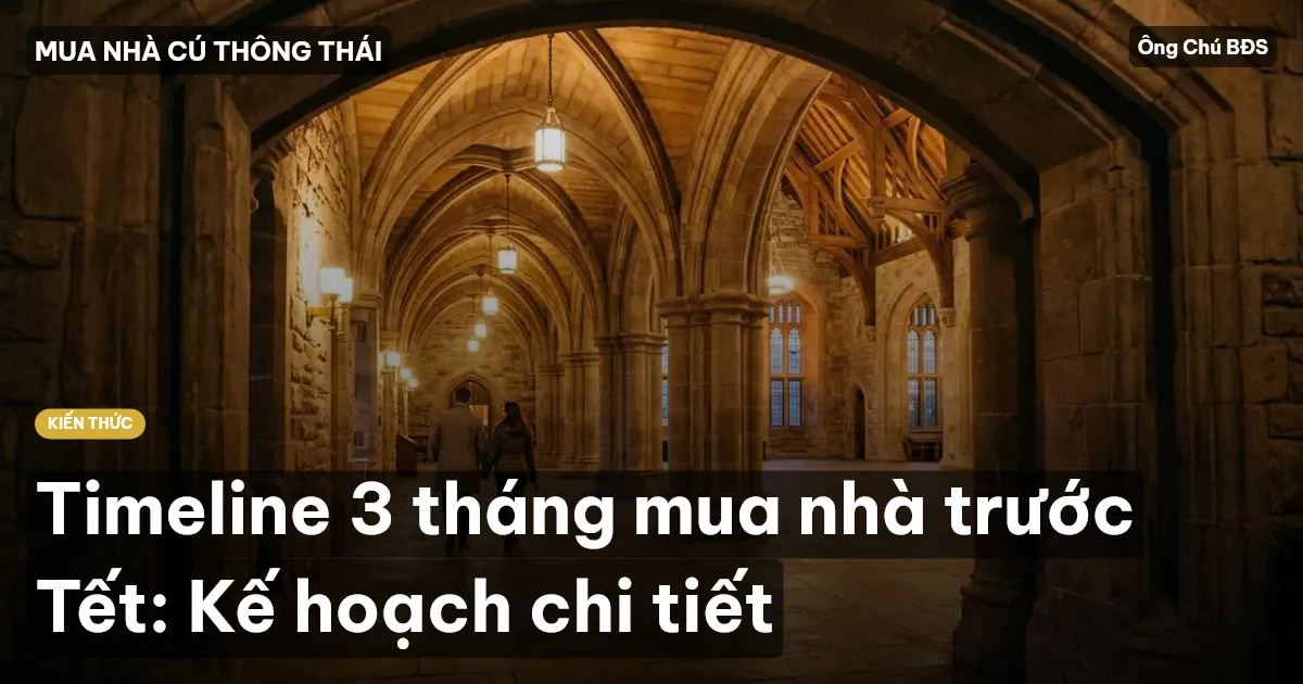 Timeline 3 tháng mua nhà trước Tết: Kế hoạch chi tiết
