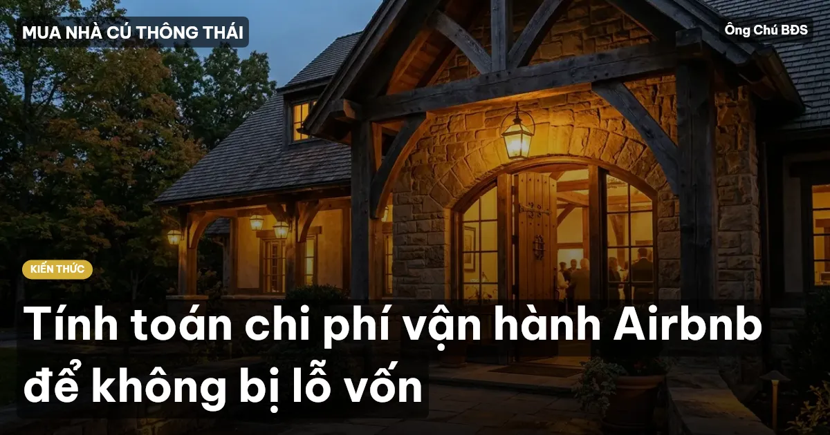 Tính toán chi phí vận hành Airbnb để không bị lỗ vốn