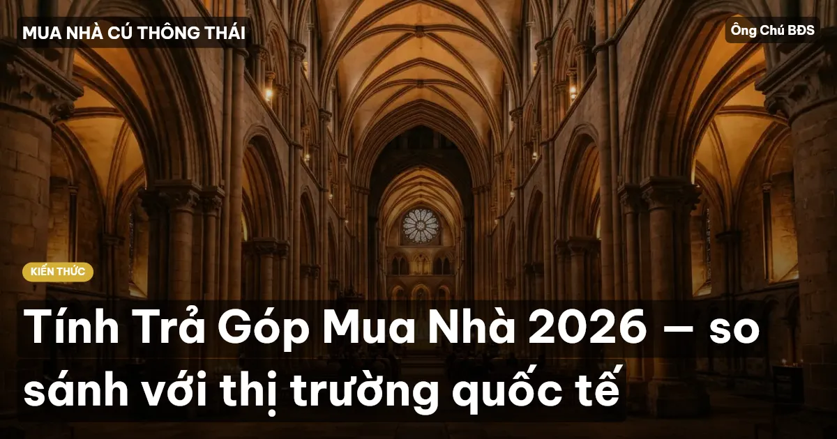 Tính Trả Góp Mua Nhà 2026 — so sánh với thị trường quốc tế