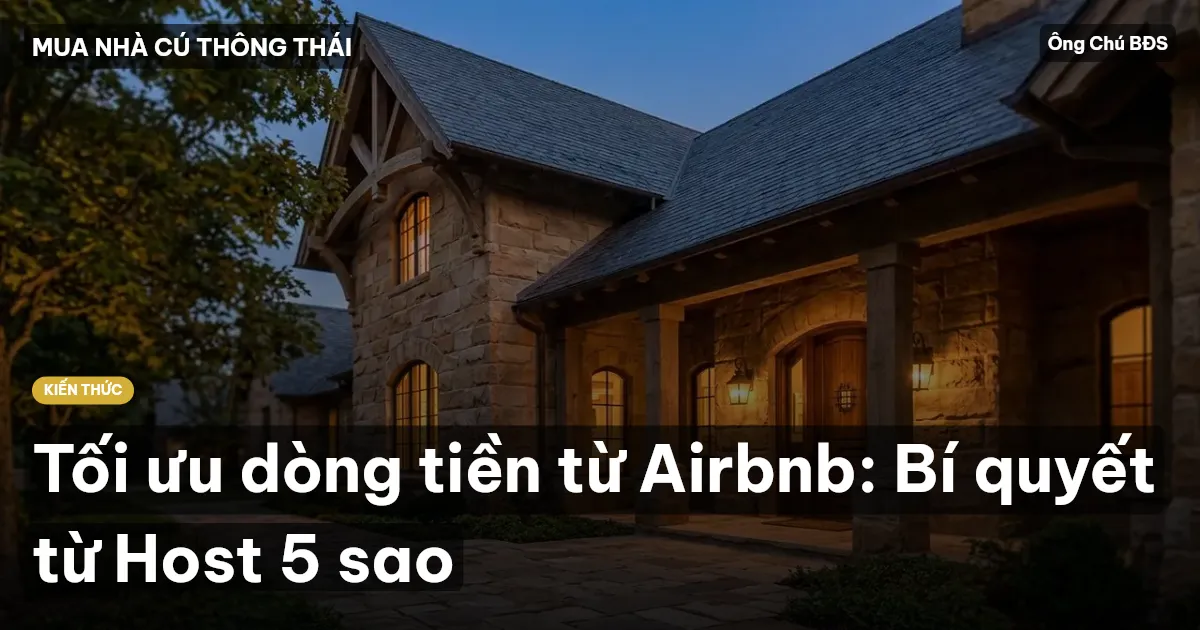Tối ưu dòng tiền từ Airbnb: Bí quyết từ Host 5 sao