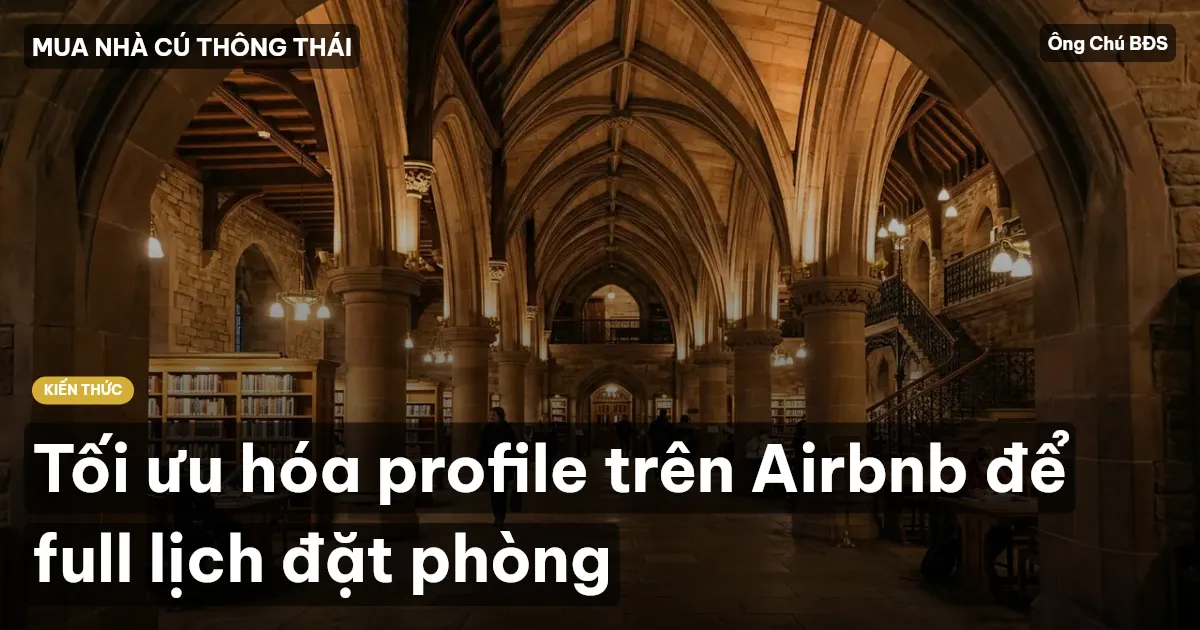 Tối ưu hóa profile trên Airbnb để full lịch đặt phòng