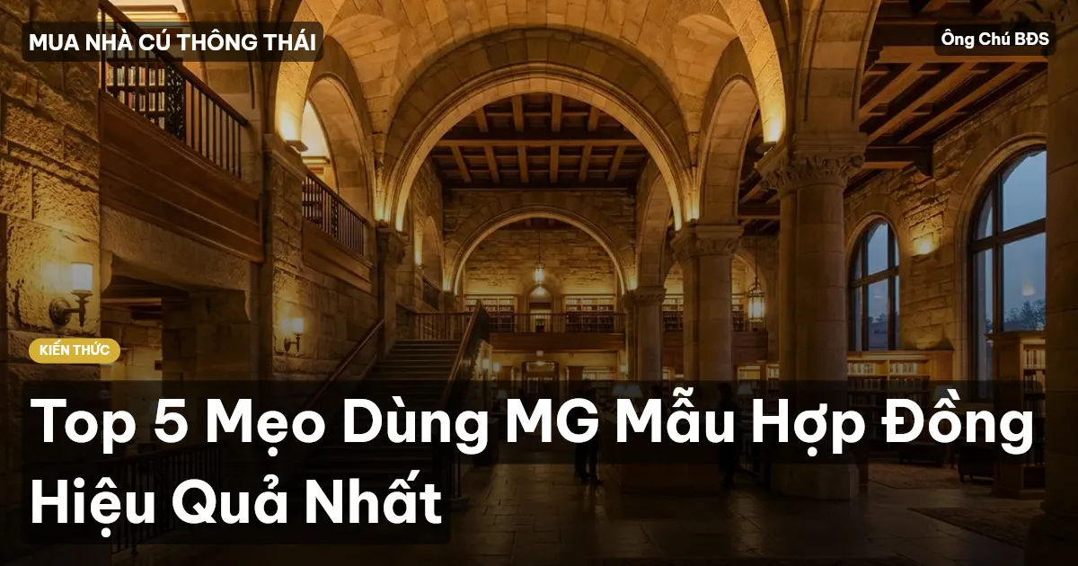 Top 5 Mẹo Dùng MG Mẫu Hợp Đồng Hiệu Quả Nhất