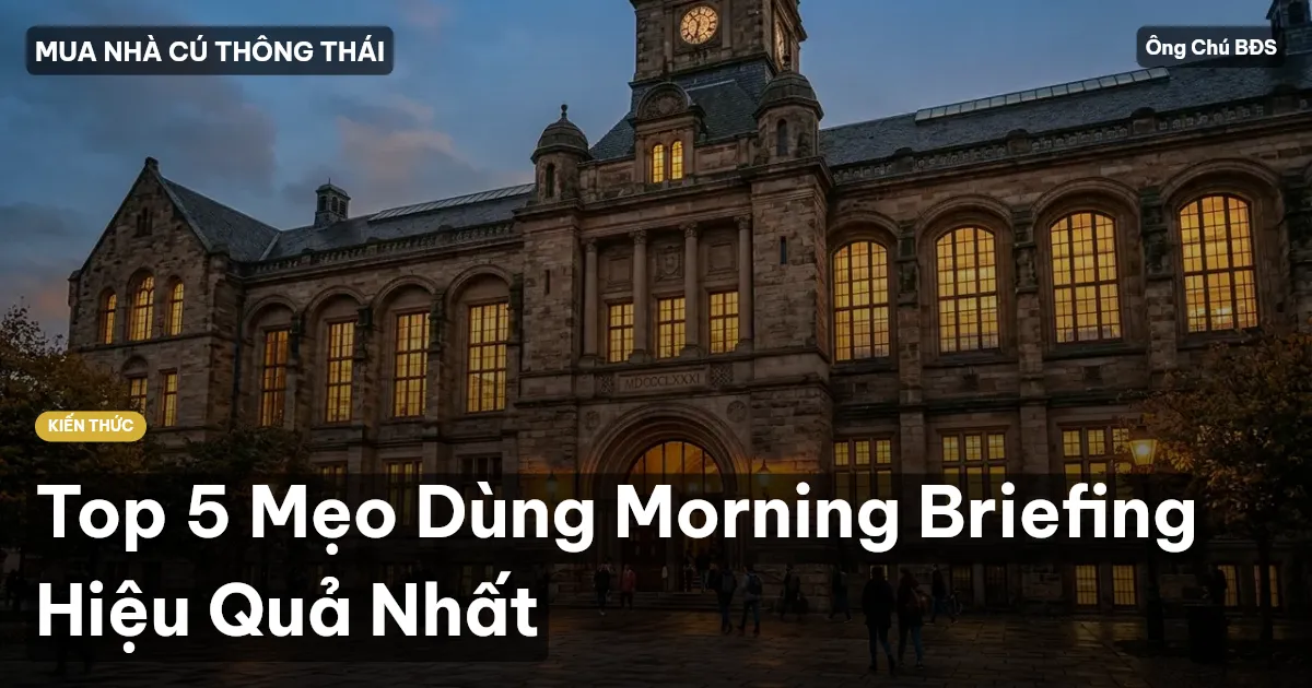 Top 5 Mẹo Dùng Morning Briefing Hiệu Quả Nhất