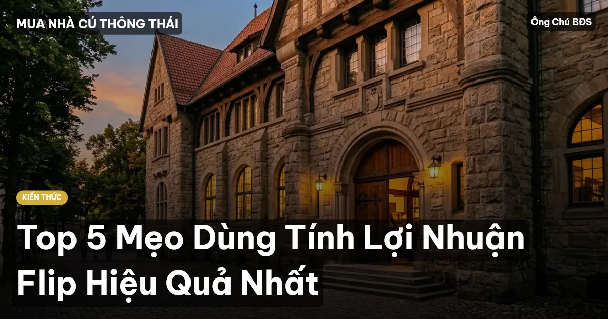 Top 5 Mẹo Dùng Tính Lợi Nhuận Flip Hiệu Quả Nhất