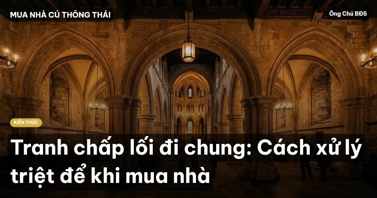 Tranh chấp lối đi chung: Cách xử lý triệt để khi mua nhà
