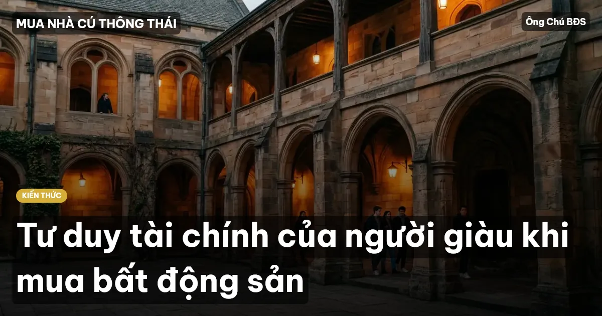 Tư duy tài chính của người giàu khi mua bất động sản