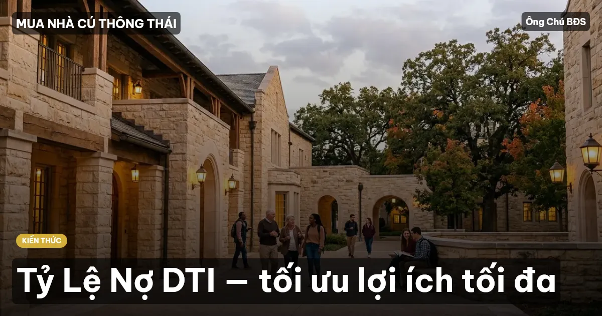Tỷ Lệ Nợ DTI — tối ưu lợi ích tối đa