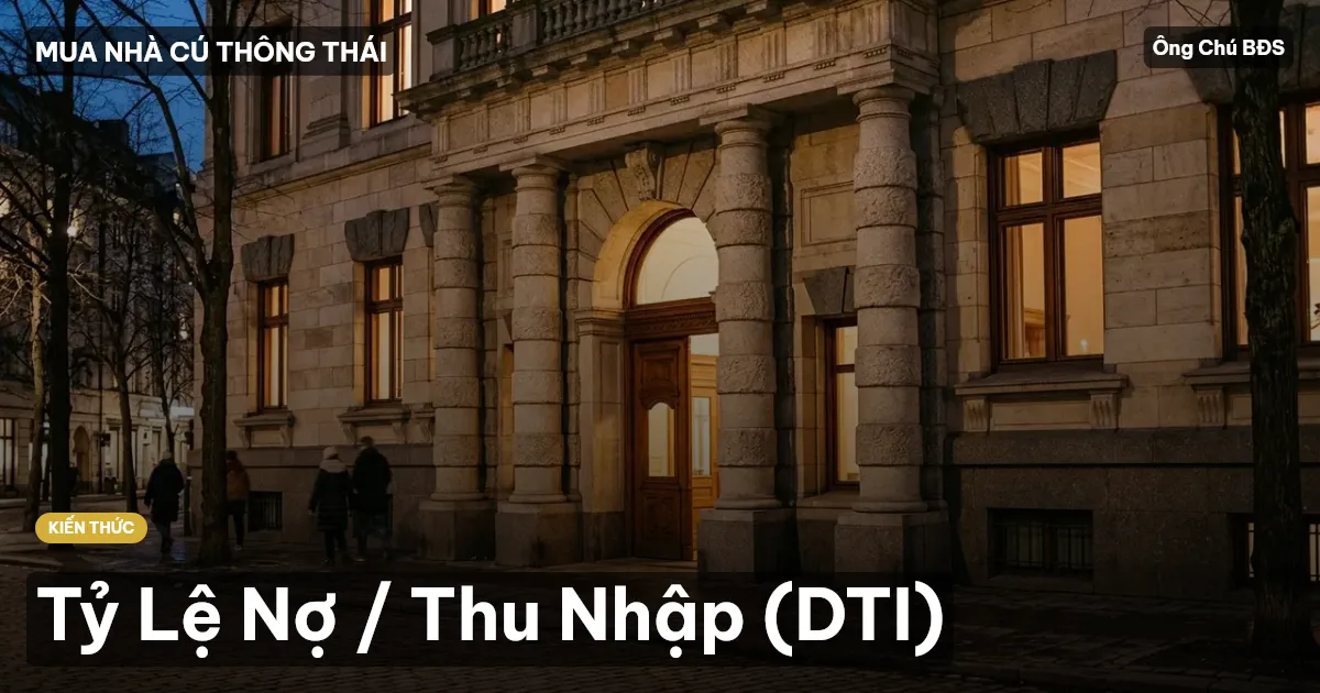 Tỷ Lệ Nợ / Thu Nhập (DTI)