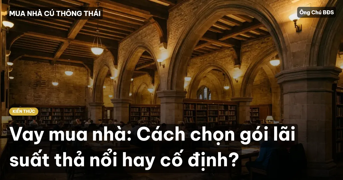 Vay mua nhà: Cách chọn gói lãi suất thả nổi hay cố định?