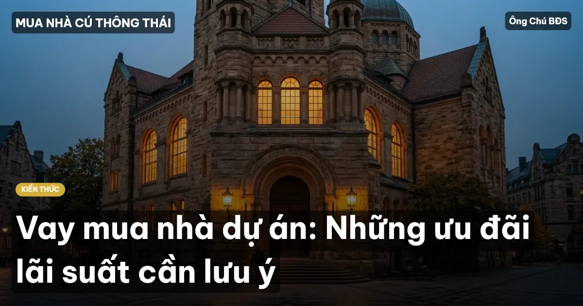 Vay mua nhà dự án: Những ưu đãi lãi suất cần lưu ý