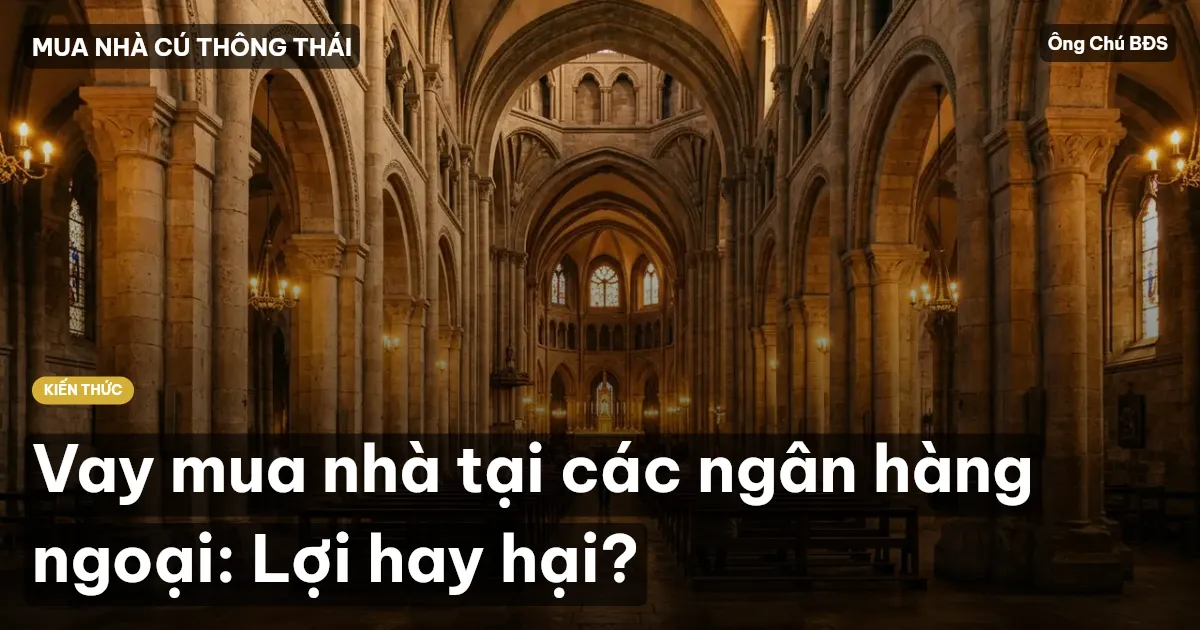 Vay mua nhà tại các ngân hàng ngoại: Lợi hay hại?