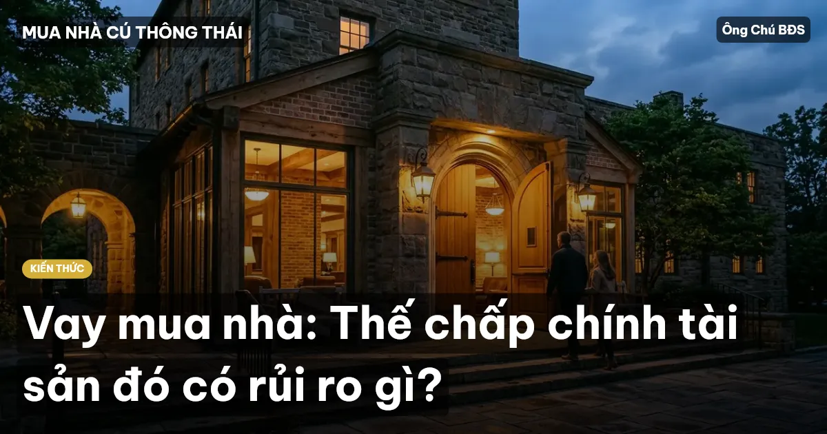 Vay mua nhà: Thế chấp chính tài sản đó có rủi ro gì?